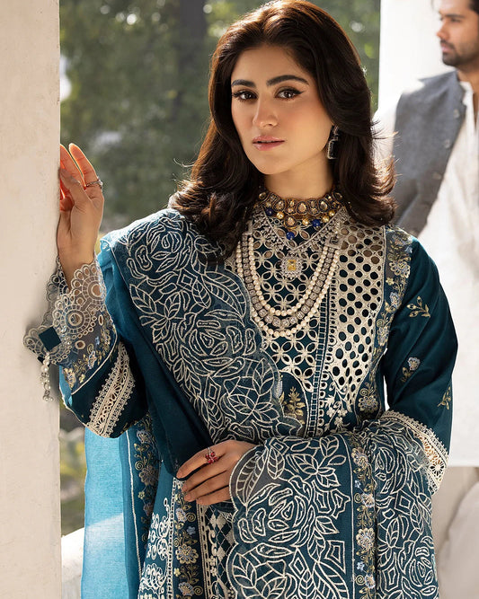 Luxury Lawn Embroidery Dress for Women Eid Collection