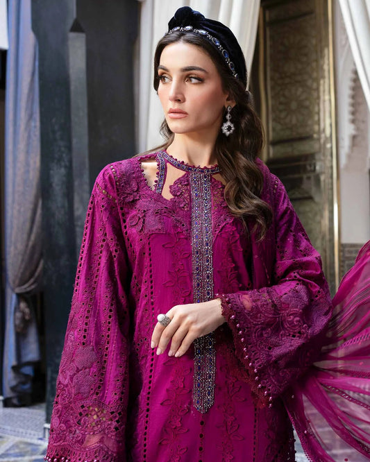 Luxury and Royal Pink Dress for Women's Eid Collection
