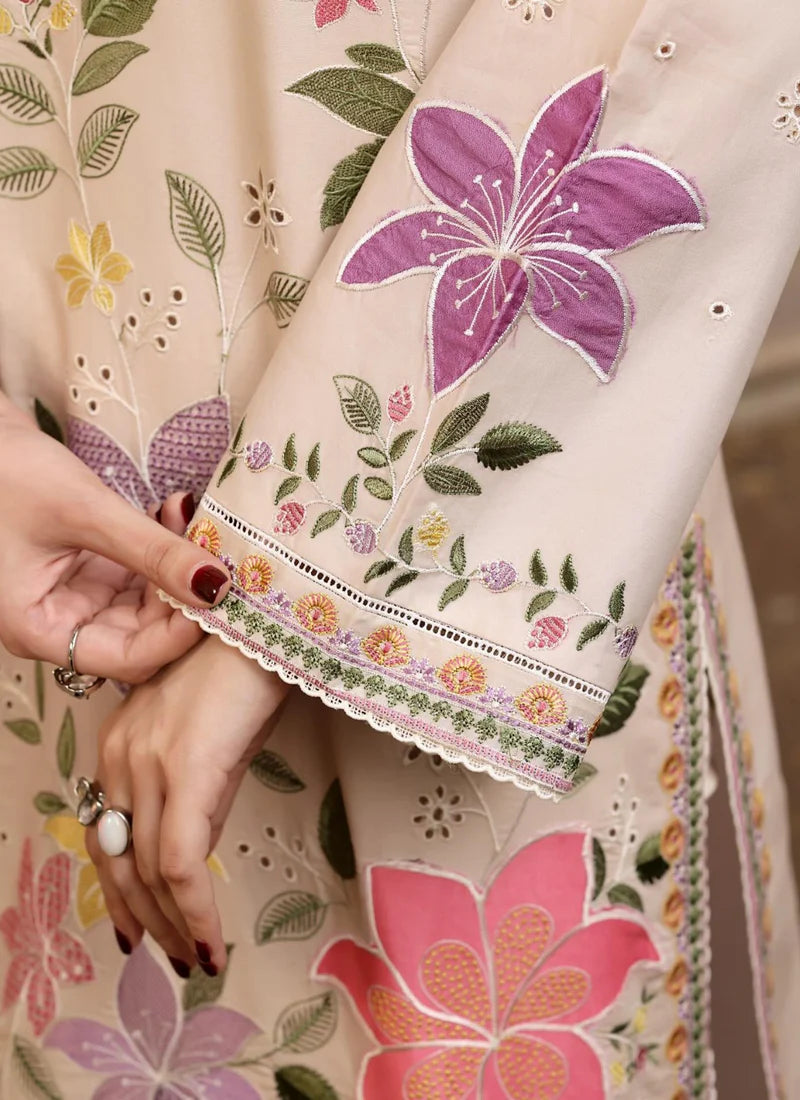 3pcs Embroidered Eid Dress