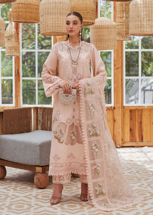 Festive and Eid Collection Dress in Peach Orange Color