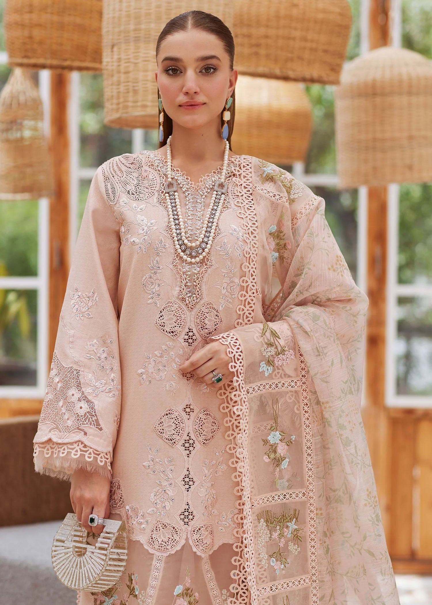 Embroidered Lawn Dress for Women Eid Collection