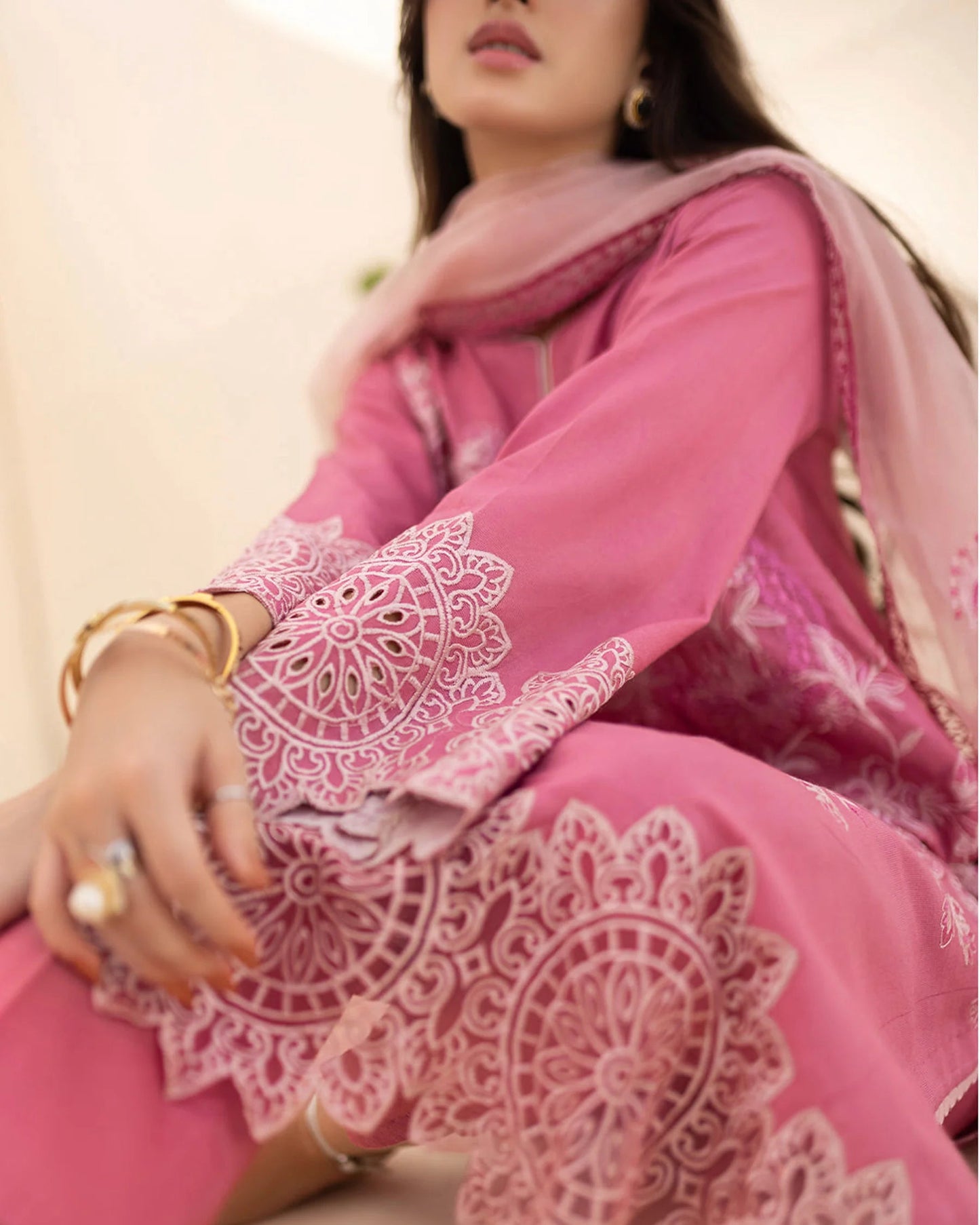 Modern Embroidery Design on Lawn dress for Summer Collection