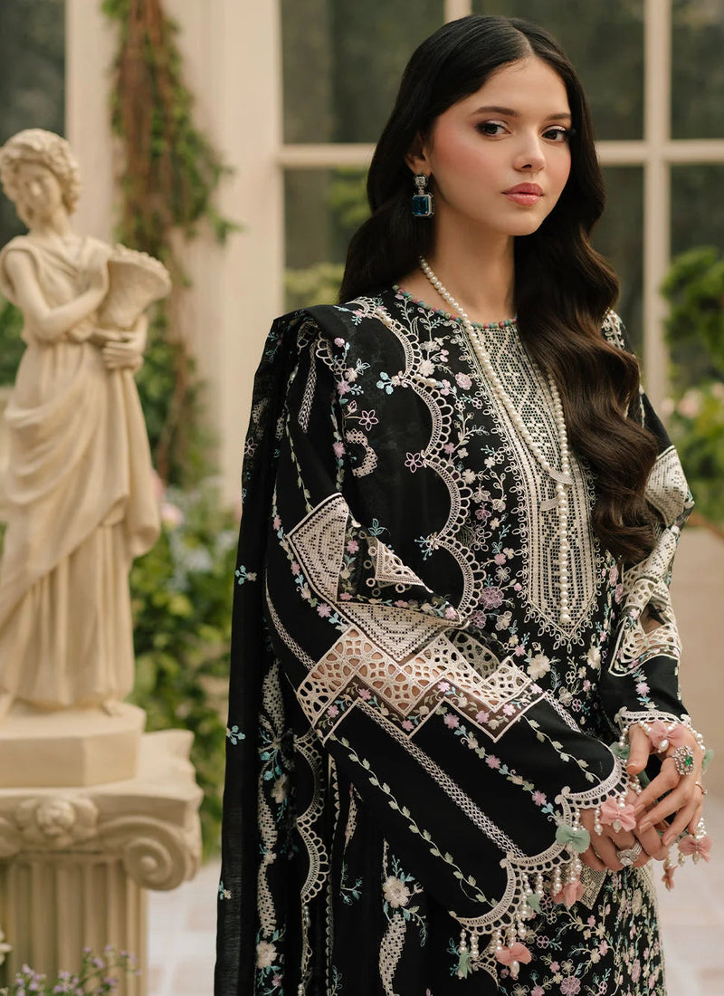 Eid Collection Dress Design in Lawn with Black Color