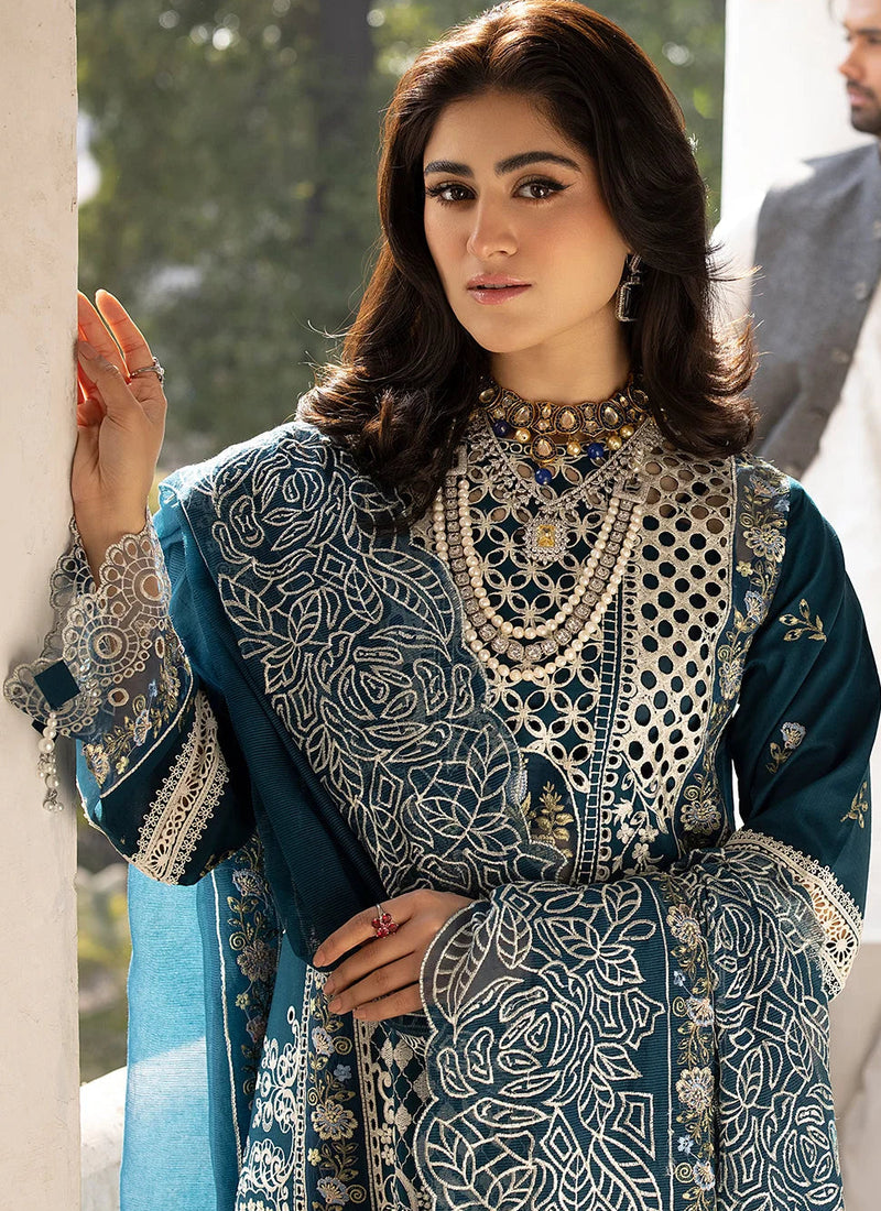 Luxury Lawn Embroidery Dress for Women Eid Collection