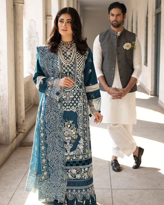 Luxury and Premium Unstitched Lawn Suit for Women Eid Collection