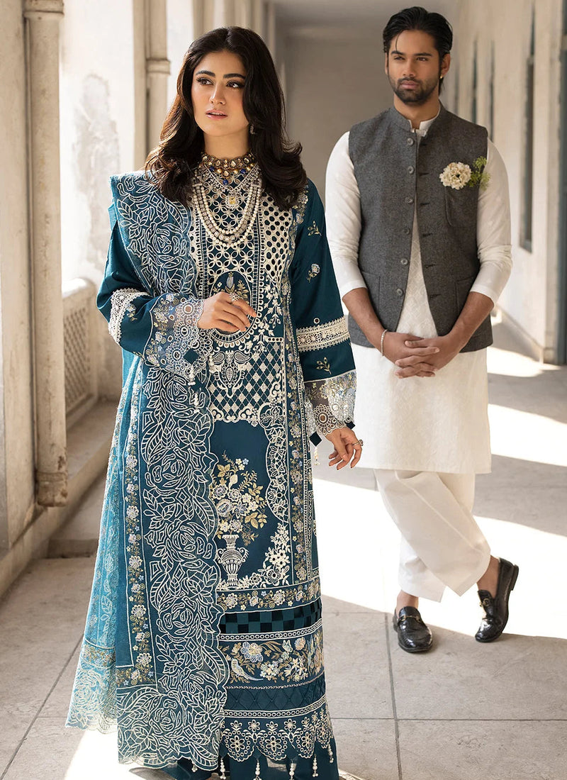 Luxury and Premium Unstitched Lawn Suit for Women Eid Collection