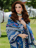 Lawn Embroidered Dress in Royal Blue Color