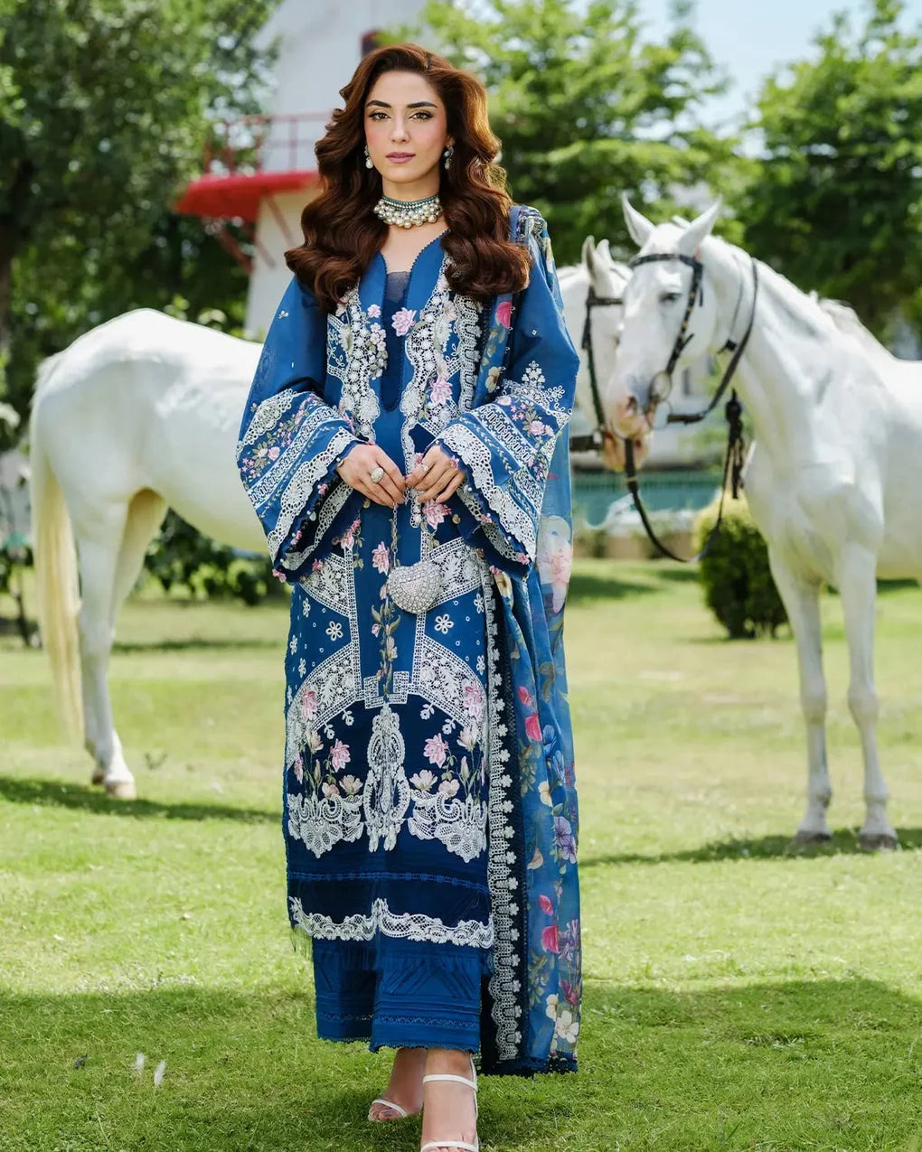Royal Deep Blue | Unstitched Eid Collection