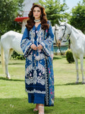 Royal Blue Embroidered Dress for Festive Collection