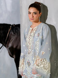 Gray Dress Design in lawn for Eid Collection